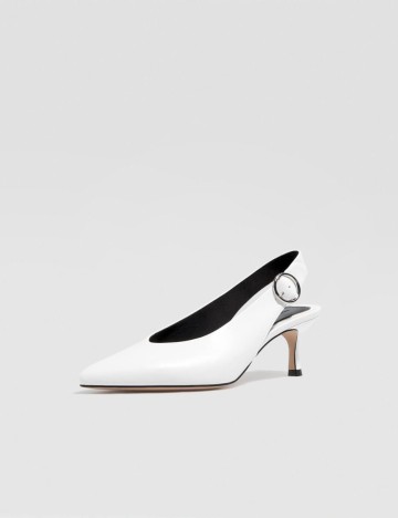 Pantofi Stradivarius, alb