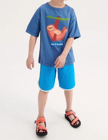 Tricou Reserved, albastru