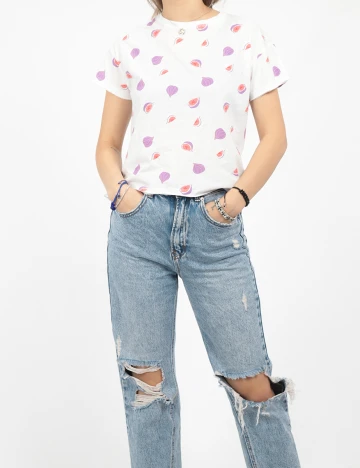 Tricou Reserved, alb