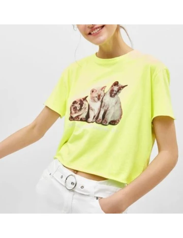 Tricou Bershka, verde