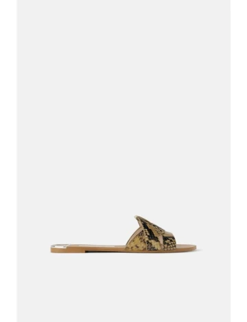 Slapi Zara, animal print Animal print