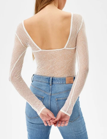 Body Bershka, alb