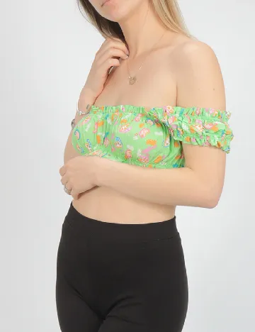 Top Bershka, verde
