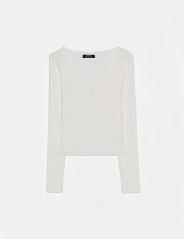 Bluza Bershka, alb