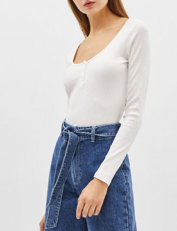 Bluza Bershka, alb