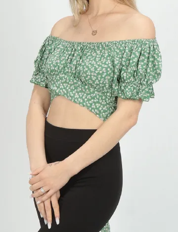 Top SHEIN, verde Verde