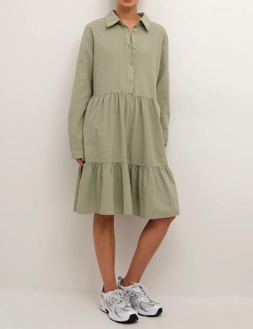 Rochie medie Kaffe, verde, 44