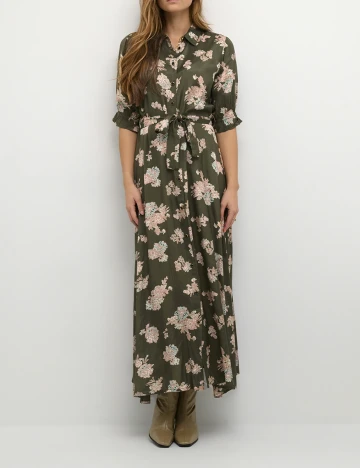 Rochie lunga Kaffe, verde Verde
