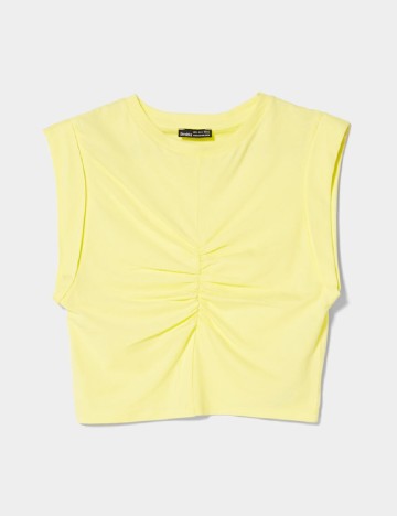 Top Bershka, galben