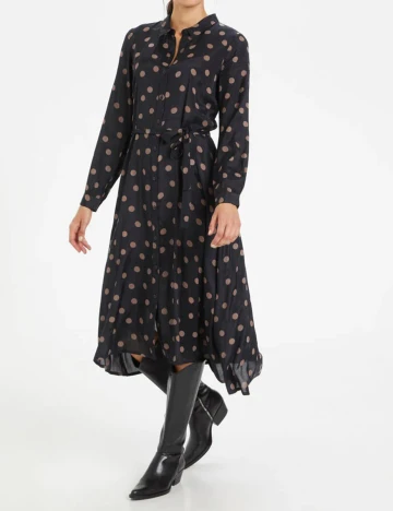 Rochie medie Kaffe, negru Negru