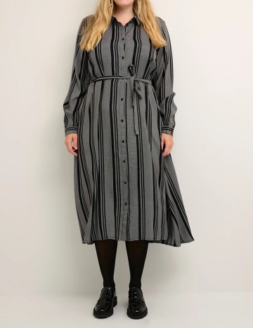 Rochie medie Kaffe Curve, negru