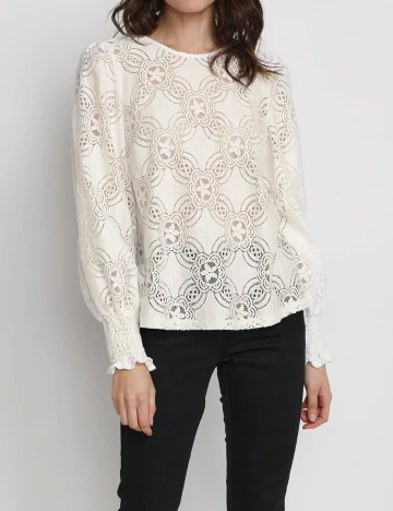 Bluza Kaffe, alb Alb