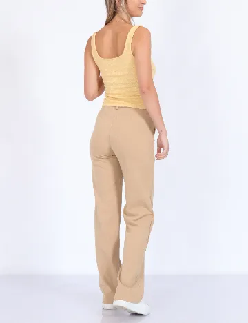 Pantaloni Vero Moda, maro deschis Maro