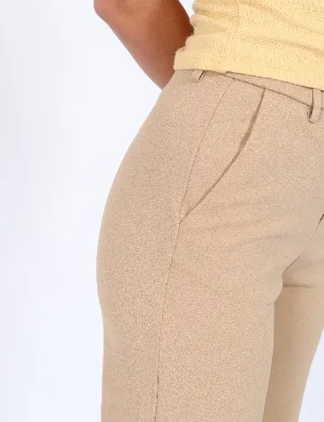 Pantaloni Vero Moda, maro deschis Maro