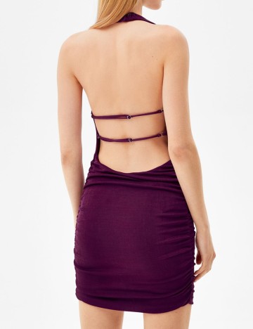 Rochie scurta Bershka, mov