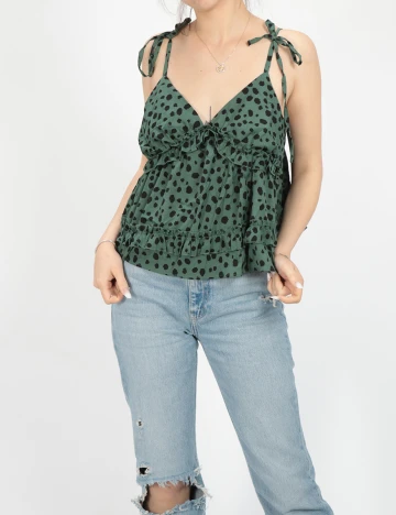 Top SHEIN, verde Verde