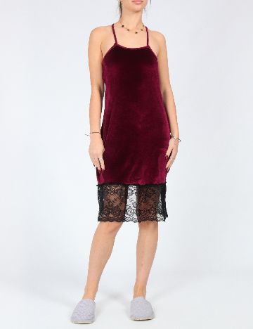 Rochie scurta de noapte SHEIN, visiniu