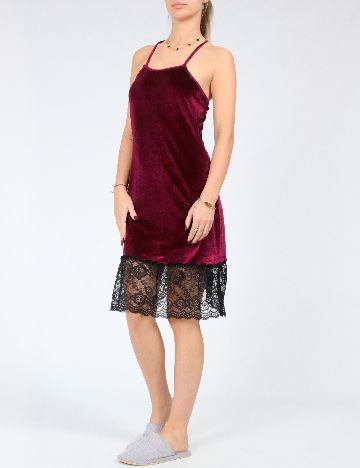 Rochie scurta de noapte SHEIN, visiniu