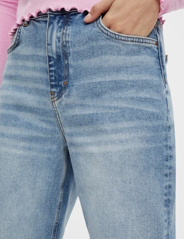 Blugi Pieces, albastru