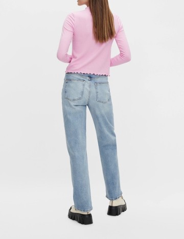 Blugi Pieces, albastru