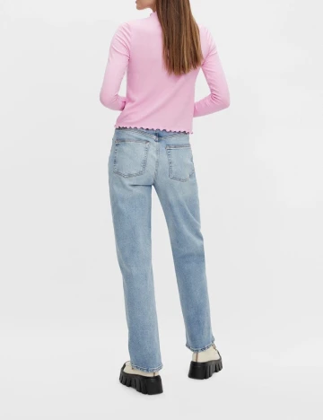 Blugi Pieces, albastru