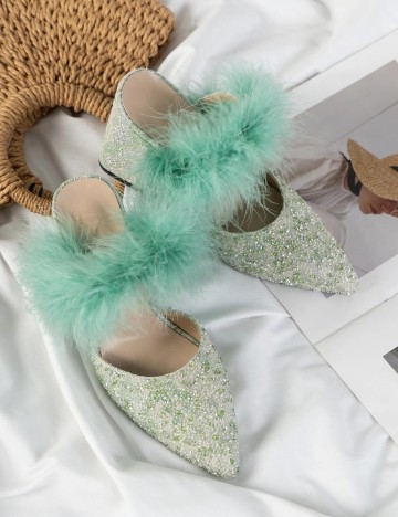 
						Pantofi SHEIN, turcoaz, 40