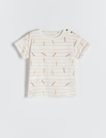 Tricou Reserved, crem
