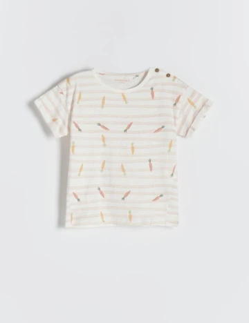 Tricou Reserved, crem