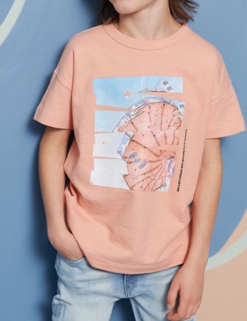 Tricou Reserved, piersica, 5-6 ANI