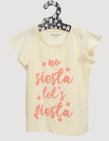Tricou Reserved, crem