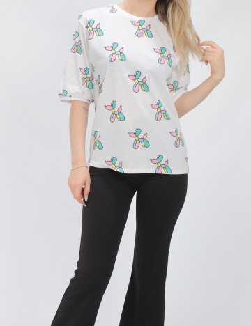 Tricou Reserved, alb