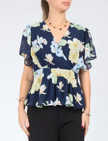 Bluza Vila, floral Floral print