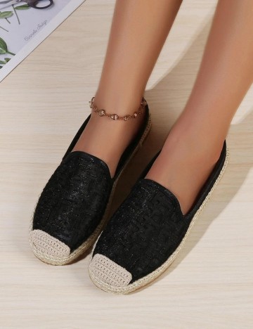 Espadrile SHEIN, negru
