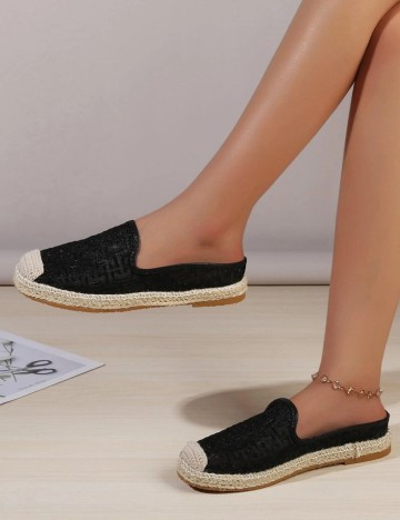 Espadrile SHEIN, negru