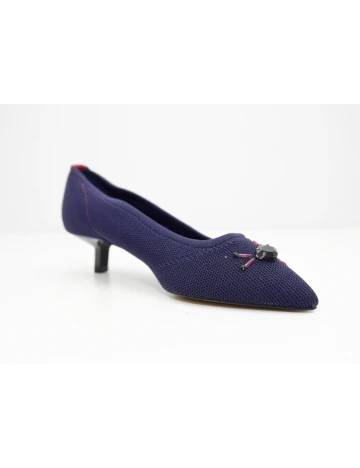 Pantofi Stradivarius, albastru inchis Albastru
