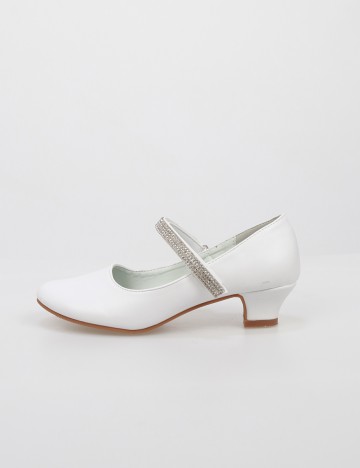 Pantofi Too Bizzy by Bristol, alb, 33