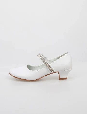 Pantofi Too Bizzy by Bristol, alb