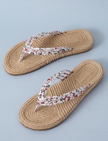 Slapi SHEIN, floral print - as308841 | outletmag.ro
