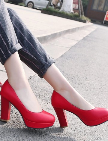 Pantofi SHEIN, rosu