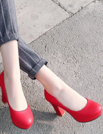 Pantofi SHEIN, rosu