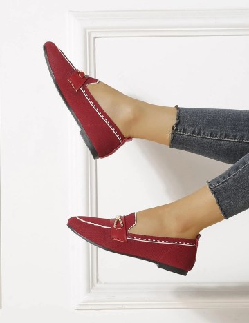 Mocasini SHEIN, grena