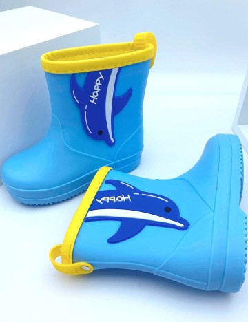 Cizme SHEIN Kids, albastru