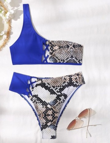Costum de baie SHEIN, imprimeu de sarpe