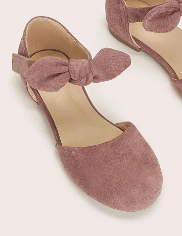 Pantofi Shein Kids, roz pudra inchis