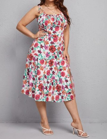 Rochie medie SHEIN CURVE, floral