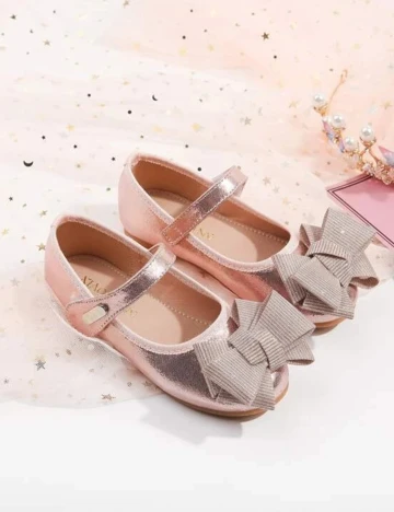 Pantofi Shein Kids, roz pudra