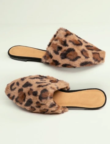 Papuci de casa SHEIN, animal print, 36,5