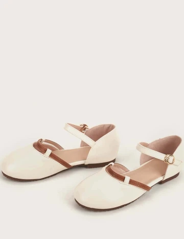 Pantofi Shein Kids, crem