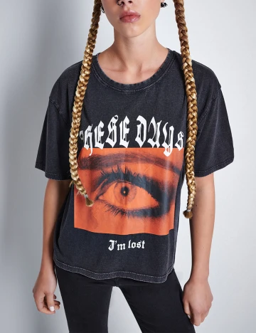Tricou CROPP, negru