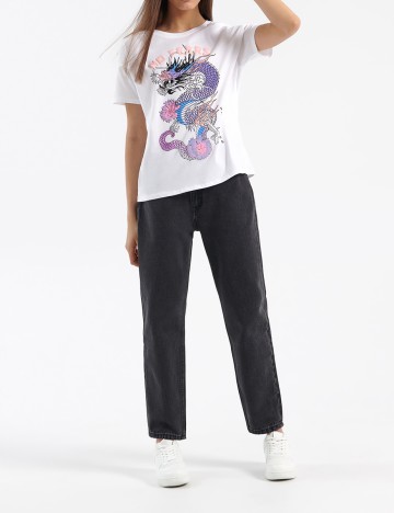 Tricou House Brand, alb